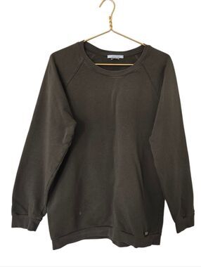 Daniele Alessandrini mens sweatshirt top Long sleeve Made in Italy Olive